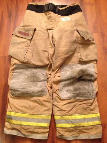 Firefighter pbi gold bunker/turn out gear globe g extreme 36w x 30l 2005 for sale