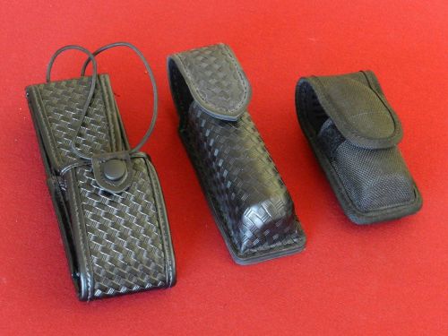 Bianchi safariland accessory lot!! tactical spray basketweave duty radio case for sale