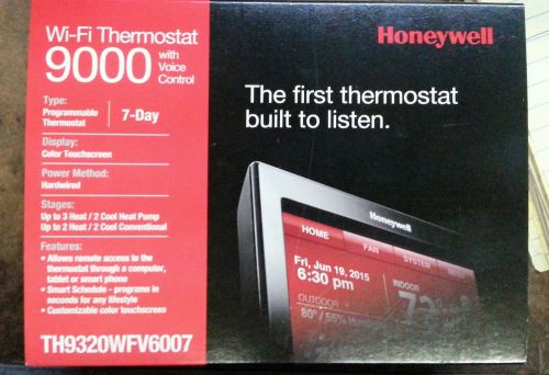 Honeywell TH9320WFV6007 Wi-Fi 9000 Color Touchscreen Thermostat with Voice Contr
