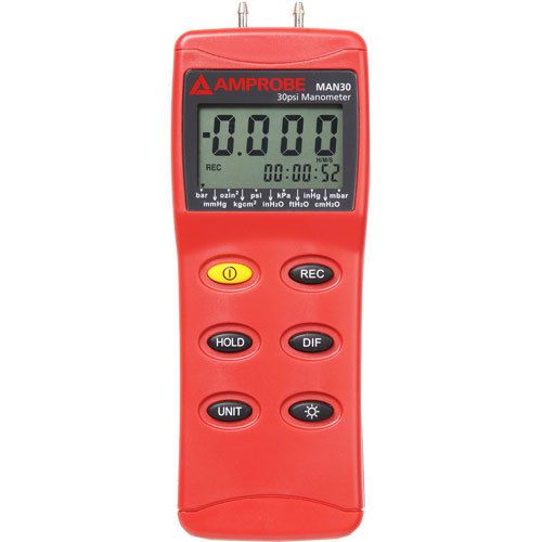 Amprobe MAN30 30 PSI Differential Pressure Manometer
