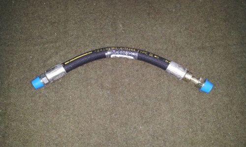 Mil-h-13444 type iii-6 4q01 hydraulic hose 11&#034; long w/ 1/2&#034; 18 thread for sale