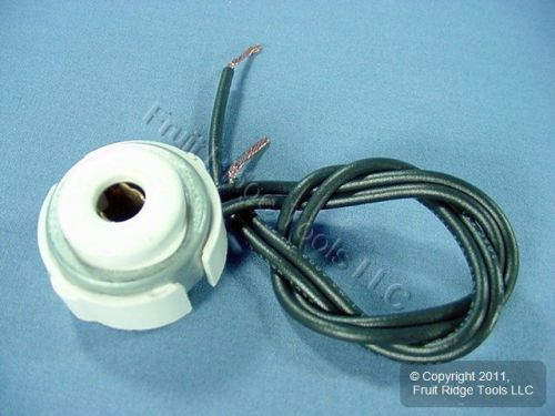 Leviton slimline fluorescent lamp holder light socket t8 t12 fixed-end fa8 453 for sale