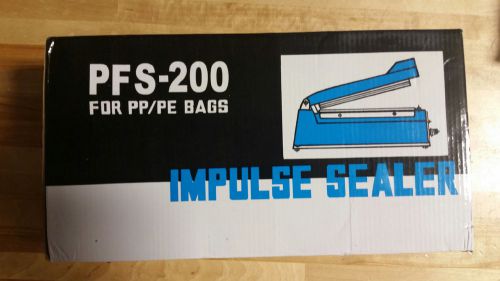 Impulse Sealer PFS-200 for PP/PE bags  NEW in Box!!   J8