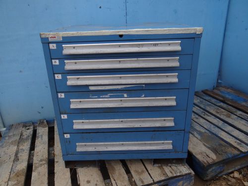 LYON MSS II SAFETYLINK BLUE 6 DRAWER TOOL CABINET BOX STORAGE MECHANIC CHEST