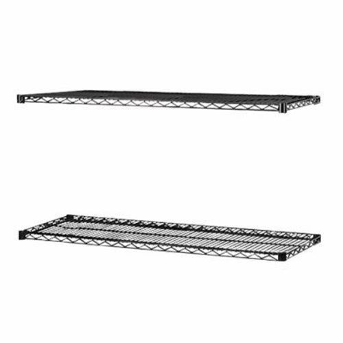 Lorell Extra Shelves,f/ Wire Shelving,36&#034;x18&#034;,2/CT,BK (LLR69146)