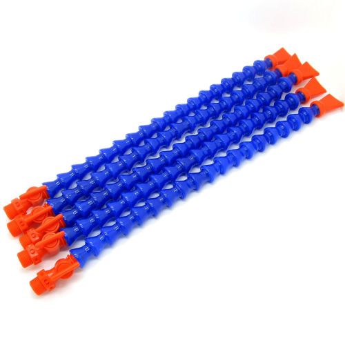 5pcs Blue 3/8PT Adjustable Flexible Water Oil Cooling Coolant Pipe for Lathe