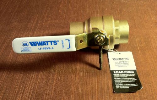 Watts 1 1/2&#034;  lff-bvs-4 ball valve full port, 600 wog lead free for sale