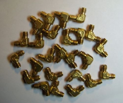 Lot of 25 new 1/8&#034; swagelok brass tube fitting elbows new several lots available for sale