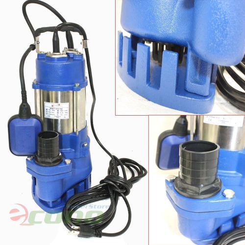 1hp sewage pump 1860gph 110v stainless steel submersible pump sump 30ft lift u30 for sale