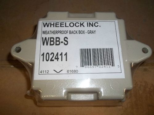 Wheelock series silver or grey backbox for mounting aswp horn strobes | wpbb-s for sale