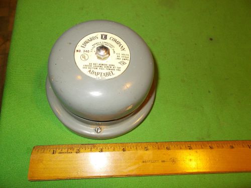 EDWARDS-ADAPTABEL-340-Alarm-Bell--115V-60-Cycle .062 amps fire warning bell etc