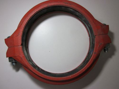 New grinnell g-fire 8&#034; straight coupling 577 rubber groved victaulic rigid joint for sale