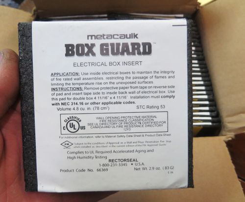 Rectorseal Metacaulk Box Guard 66369 (50 Packs) New in Box putty pad