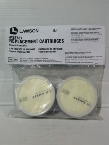 Lawson organic vapor/n95 replacement cartridge with filter. 4 pack (ls066-2) for sale