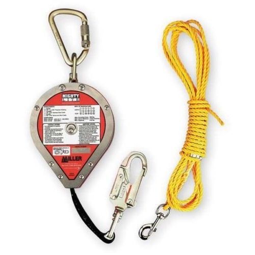 Miller rl20p/20ft mightylite 20-foot polyester web self-retracting lifeline for sale