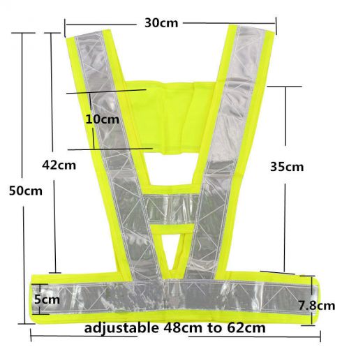 Viz durable visibility waistcoats safety vest security reflective stripes jacket for sale