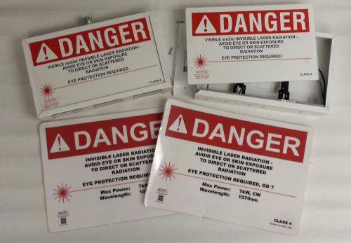 Laser safety signs -illuminated - kentek corp for sale