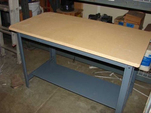 Edsal ub400 workbench 48&#034;x24&#034; adjustable height 28&#034;-33&#034; 1&#034; compressed wood top for sale