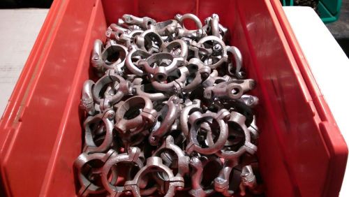 LOT OF 10 1 1/4&#034; GALVANIZED SPLIT RINGS FREE SHIPPING