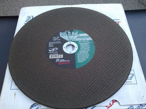 10 pack 14&#034; x 1/8&#034; concrete cut-off wheel c24r-bf 1&#034; arbor type 1 sait mac 23463 for sale