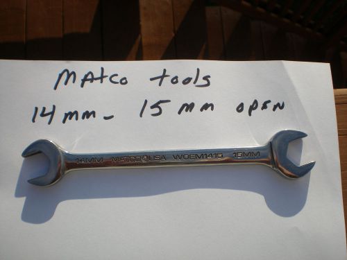 Matco tools 14-15mm open ended wrench for sale