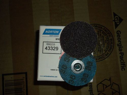 Norton R228 Metalite Speed-Lok Abrasive Disc, Grit 36, 2&#034; Dia 10ea FREE SHIPPING