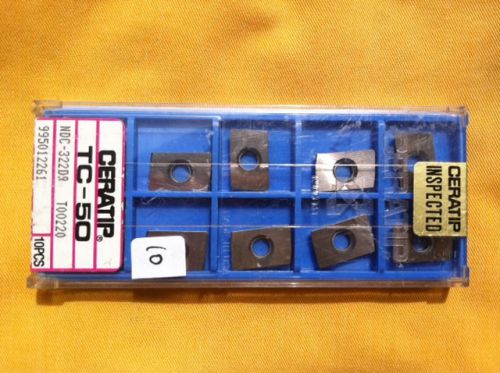 CERATIP TC-50 NDC-322DR  T00220 PACK OF 10 INSERTS NEW IN BOX