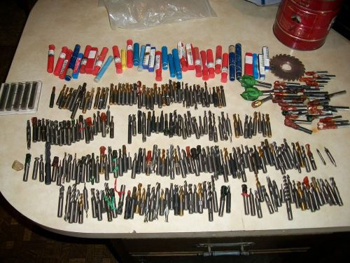 Assorted machinest 247 steel carbide gold bits taps jobbers mills alot more for sale