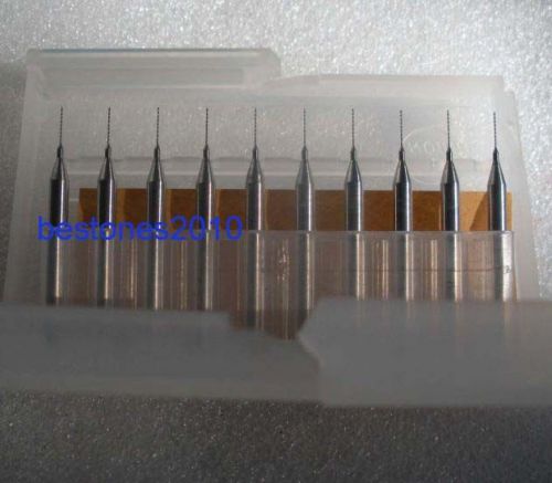 Lot 10 pcs new carbide 0.3 mm pcb dremel jewelry cnc drill bits 1/8 shank dia for sale