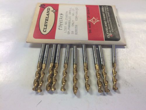 Cleveland 16132  2165tn  no.17 (.1730) screw machine, parabolic drills lot of 10 for sale
