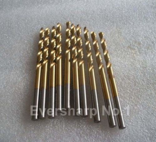 Lot new 10 pcs straight shank hss(m2) coating tin twist drills bits dia 4.0 mm for sale