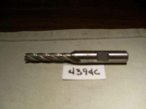 (#4394c) resharpened .244 inch extra long flute single end style end mill for sale