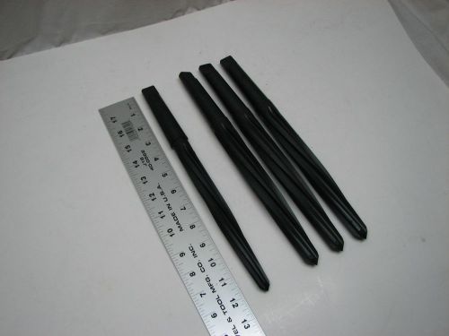 LARGE MORSE TAPERED REAMERS LOT OF 4 H-S