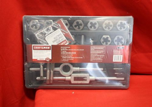 23 PIECE TAP &amp; DIE CRAFTSMAN INCH 52384 NEW