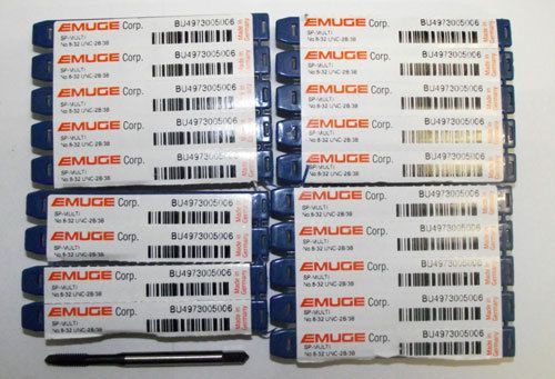 20pc 8-32 Emuge MultiTap Spiral Point