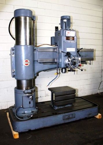 4.5&#039; x 13&#034; ikeda model rm-1375 radial drill, 7.5 hp, #5mt, power elev &amp; clamping for sale