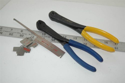 Bahco zephyr hi lok collar removal pliers with gages aviation tool sheet metal for sale