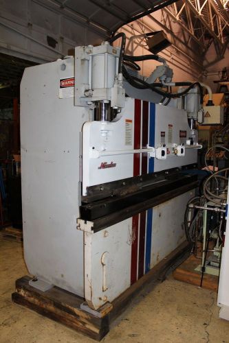 Pacific j series 75 ton x 8&#039; press brake with hurco autobend 5c control for sale