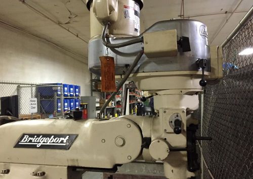 Bridgeport mill series 1 2 hp 9&#034; x 48&#034; table, power feed, digital read, illinois for sale