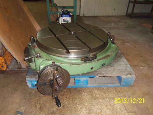 Walter #RTG800 32&#034; dia. Rotary Table with Index Dividing attachment   Excellent