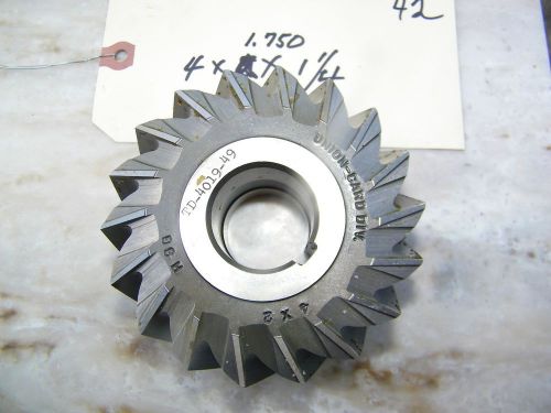 UNION - USA - STRAIGHT SIDE MILLING CUTTERS- 4 X 1.750 X 1 1/4, 18 TEETH