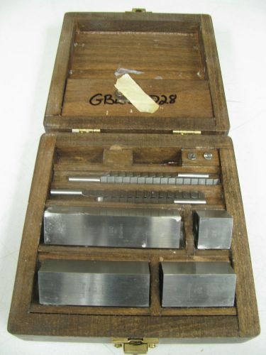 Pratt &amp; whitney metric gage block set 25-100mm - nn1 for sale