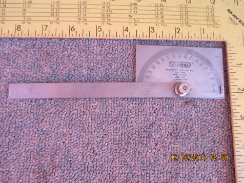 Vintage General Hardware Co. Tools 17 Adjustable Angle Protractor Gage Machinest