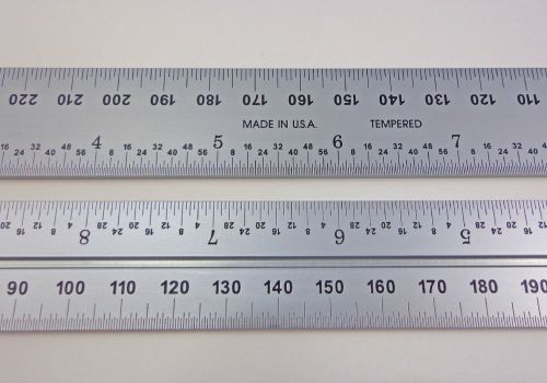 New usa pec 18&#034; 450 mm metric zero glare combination square blade fits starrett for sale