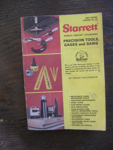 L.S. Starrett Co lot of 3 1980s Catalogs