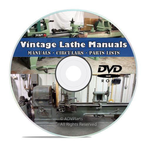 350+ Lathe Owners Manuals, Instructions, Parts List, American Tool Oliver CD V46