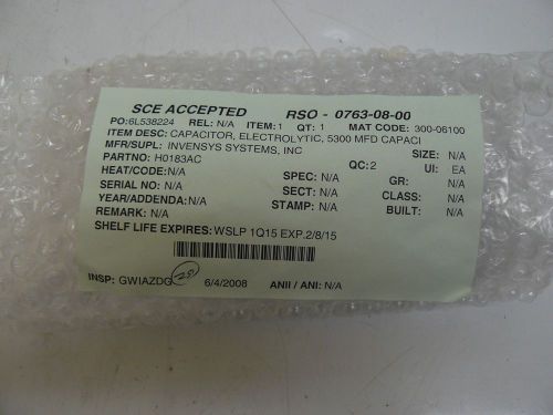 NEW NIPPON CHEMI-CON 32D5941 CAPACITOR ELECTROLYTIC 5300 UF 35 V