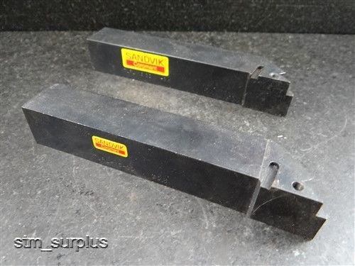 Pair of sandvik coromant model tlrl 16 3d indexable tool holders 1&#034; x 6&#034; for sale
