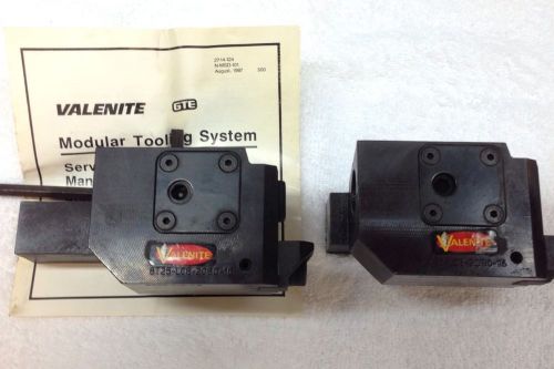 (2) Valenite BT25 LCE 2080 16 Modular Clamping Unit Tool Post. 1 New 1 Used