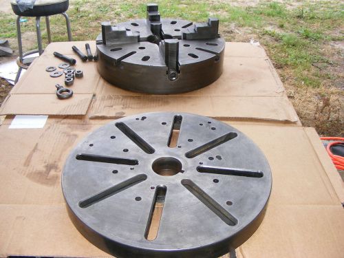 18&#034;  4- jaw chuck 918 sccd and face plate e-9a-26 for sale